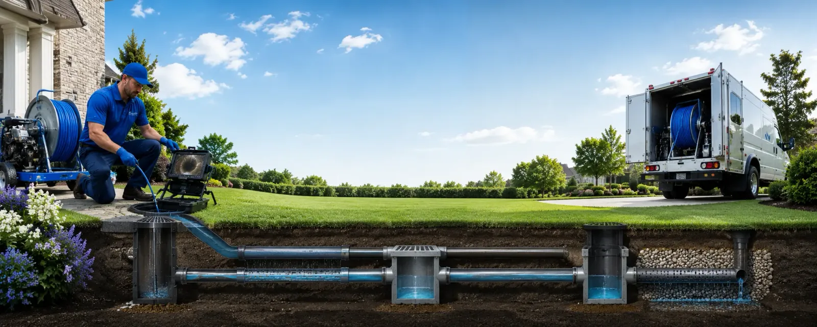 Outdoor drain cleaning information for Sherborn, MA